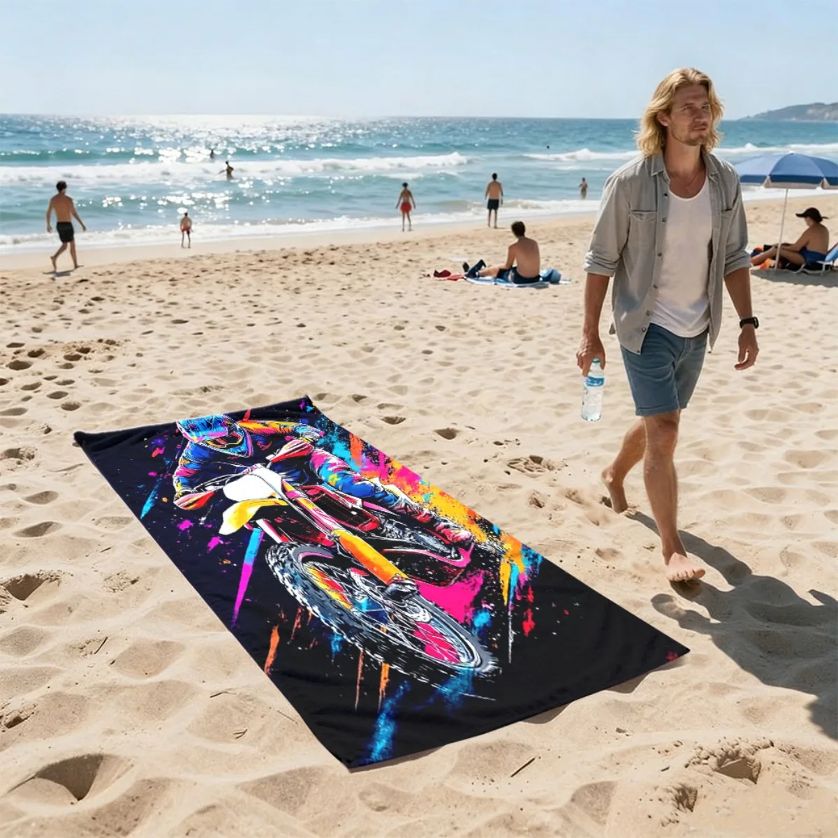 Oversized Beach Towel for Wome - Sarong Men Wrap recension och pris