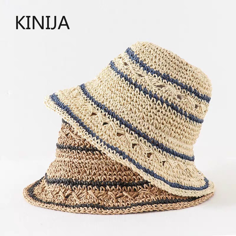 Summer Hat Women Straw Sun Hat - Bucket Hat Straw recension och pris