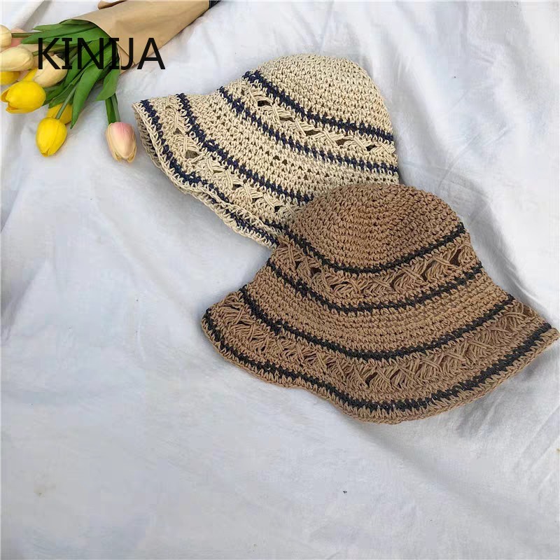 Summer Hat Women Straw Sun Hat - Bucket Hat Straw recension och pris