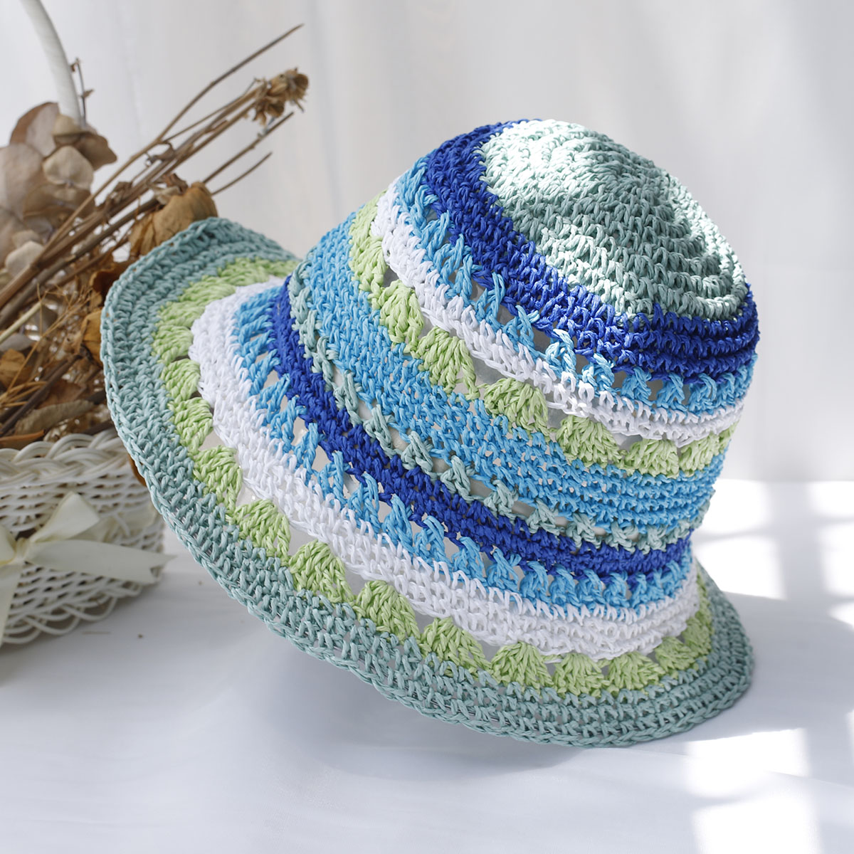 Women's hats New fashion Style - Bucket Hat Straw recension och pris